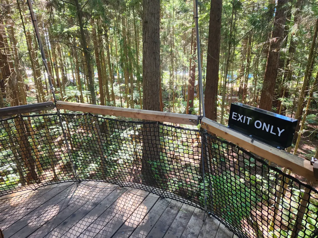 Um trilho que serpenteia entre as árvores altas da floresta de Redwoods, perto de Rotorua, na Nova Zelândia